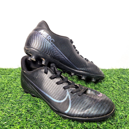 Nike JR Mercurial Vapor 13 Club FG Football Boots - Black - Boys UK Size 2.5