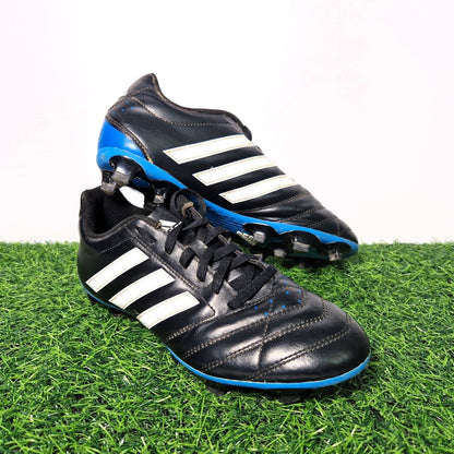 Adidas Goletto V Football Boots - Black / Blue - Moulded Studs - UK Size 6.5
