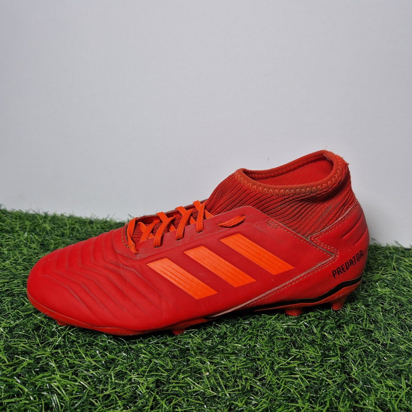 Adidas Predator 19.3 Red Sock Football Boots - Boys / Mens Size UK 5.5