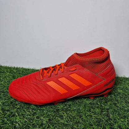 Adidas Predator 19.3 Red Sock Football Boots - Boys / Mens Size UK 5.5