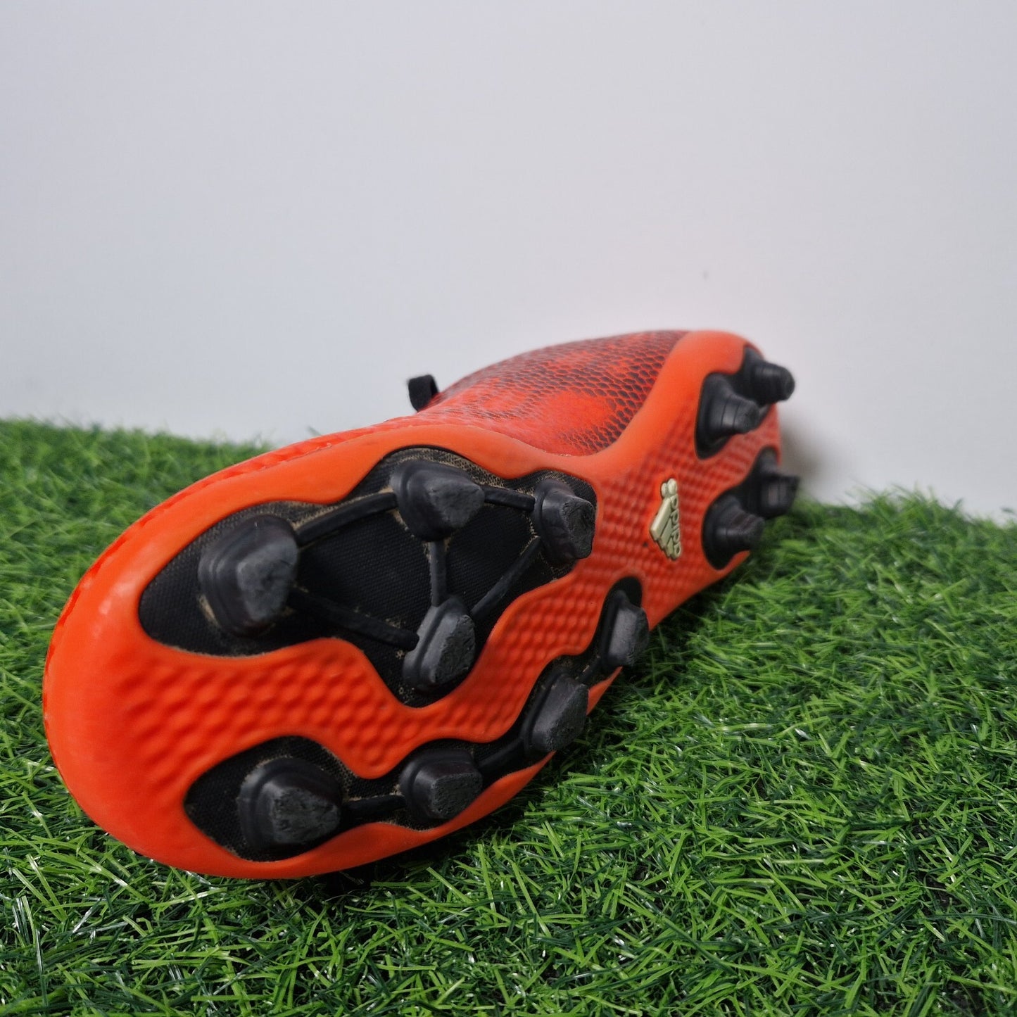 Adidas F5 FXG Red Football Boots - Moulded Studs - Boys UK Size 4