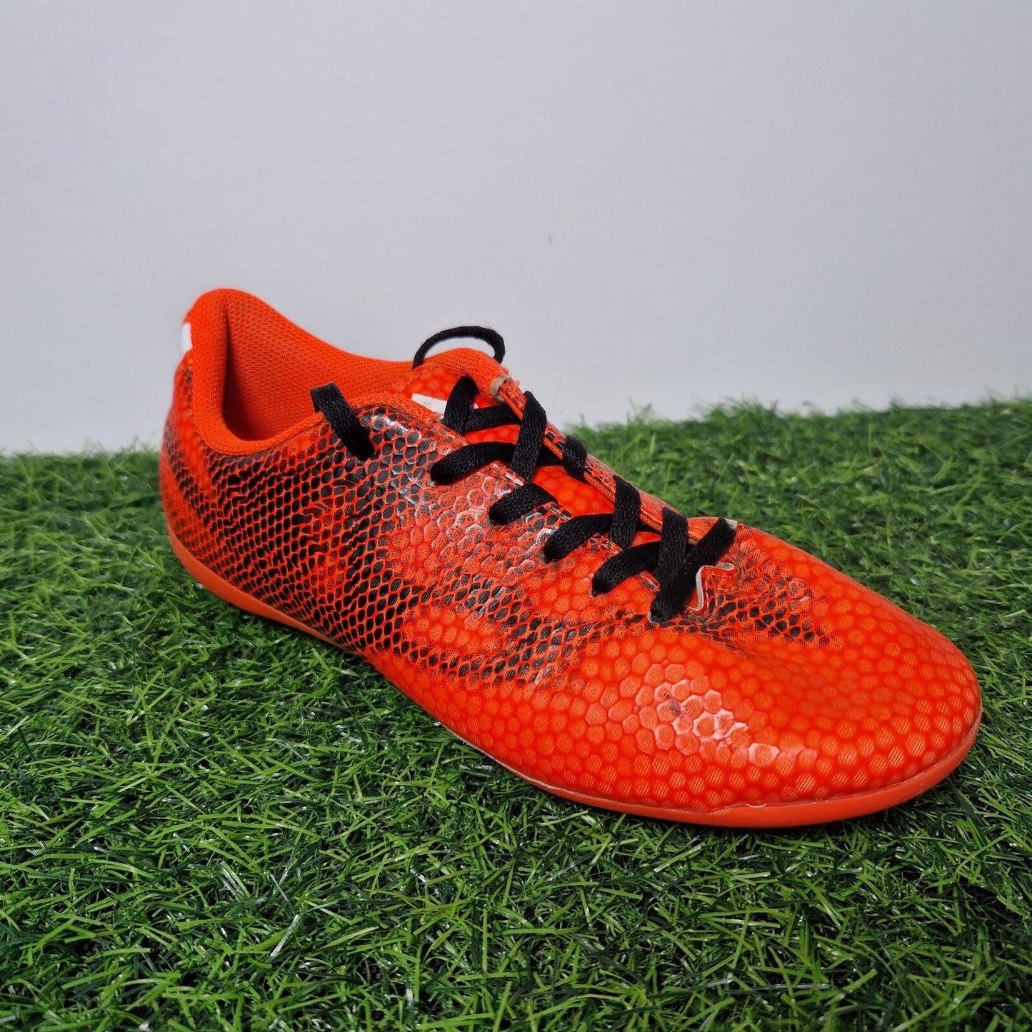 Adidas F5 FXG Red Football Boots - Moulded Studs - Boys UK Size 4