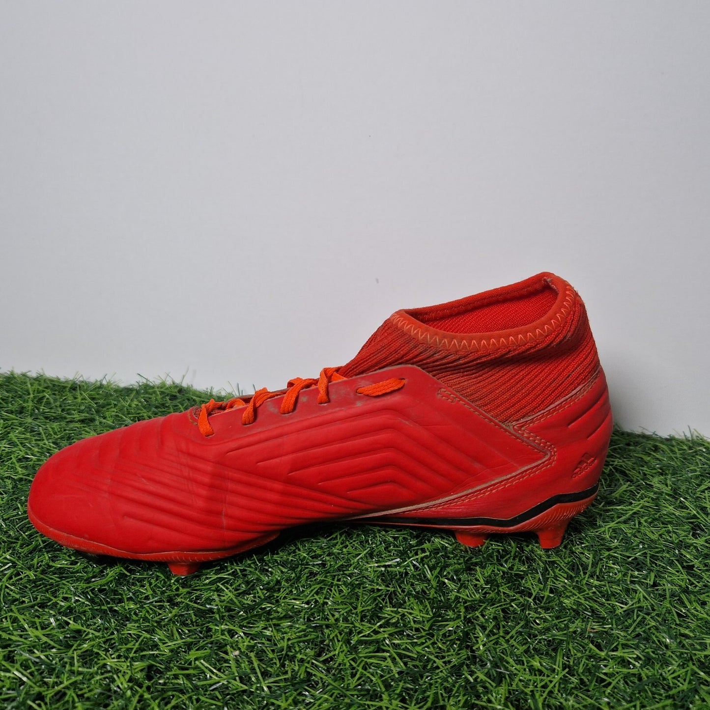 Adidas Predator 19.3 Red Sock Football Boots - Boys / Mens Size UK 5.5