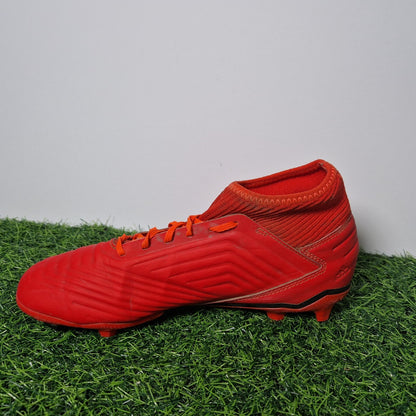 Adidas Predator 19.3 Red Sock Football Boots - Boys / Mens Size UK 5.5