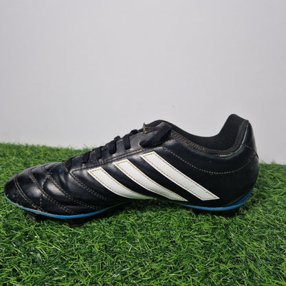 Adidas Goletto V Football Boots - Black / Blue - Moulded Studs - UK Size 6.5